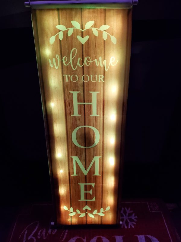 Lighted Front Porch Sign for Custom Banners - Image 3
