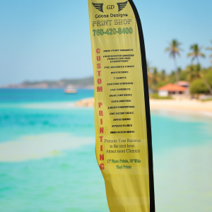 12 Feet tall Custom Feather Flags