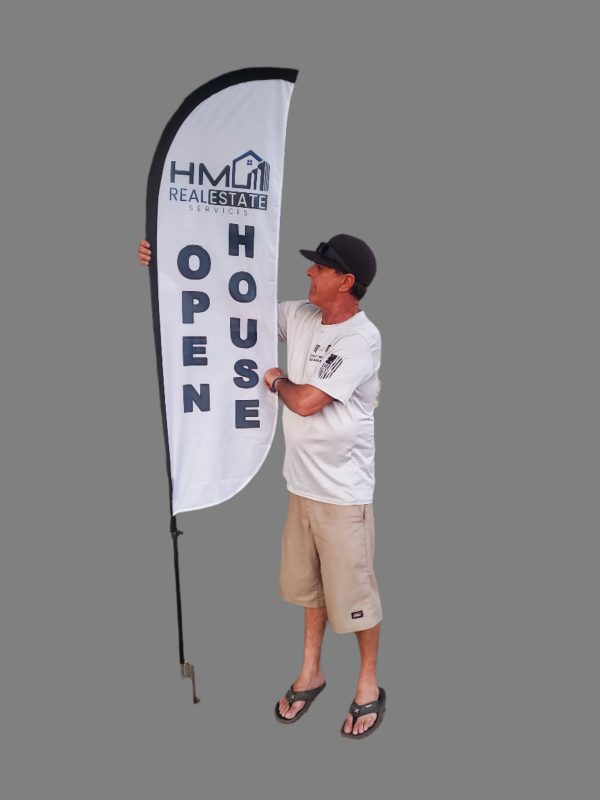 7 Feet tall Custom Feather Flags - Image 6