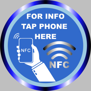 1.5 & 3 inch Tap NFC Sticker only, activated with link