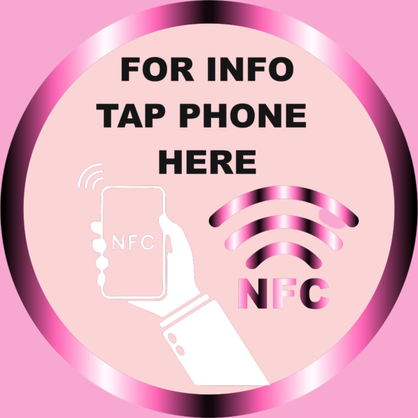 1.5 & 3 inch Tap NFC Sticker only, activated with link - Image 2